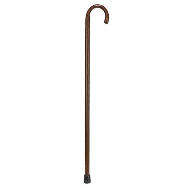 Mabis Mabis 502-1354-6100 Mens Traditional Wood Cane- 1 Inch - Walnut 502-1354-6100